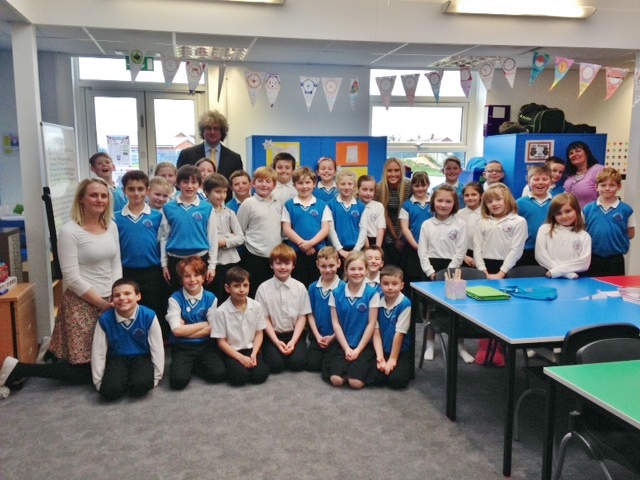 Today YR 4 have had a visit from Cllr Jonathan Bacon 
