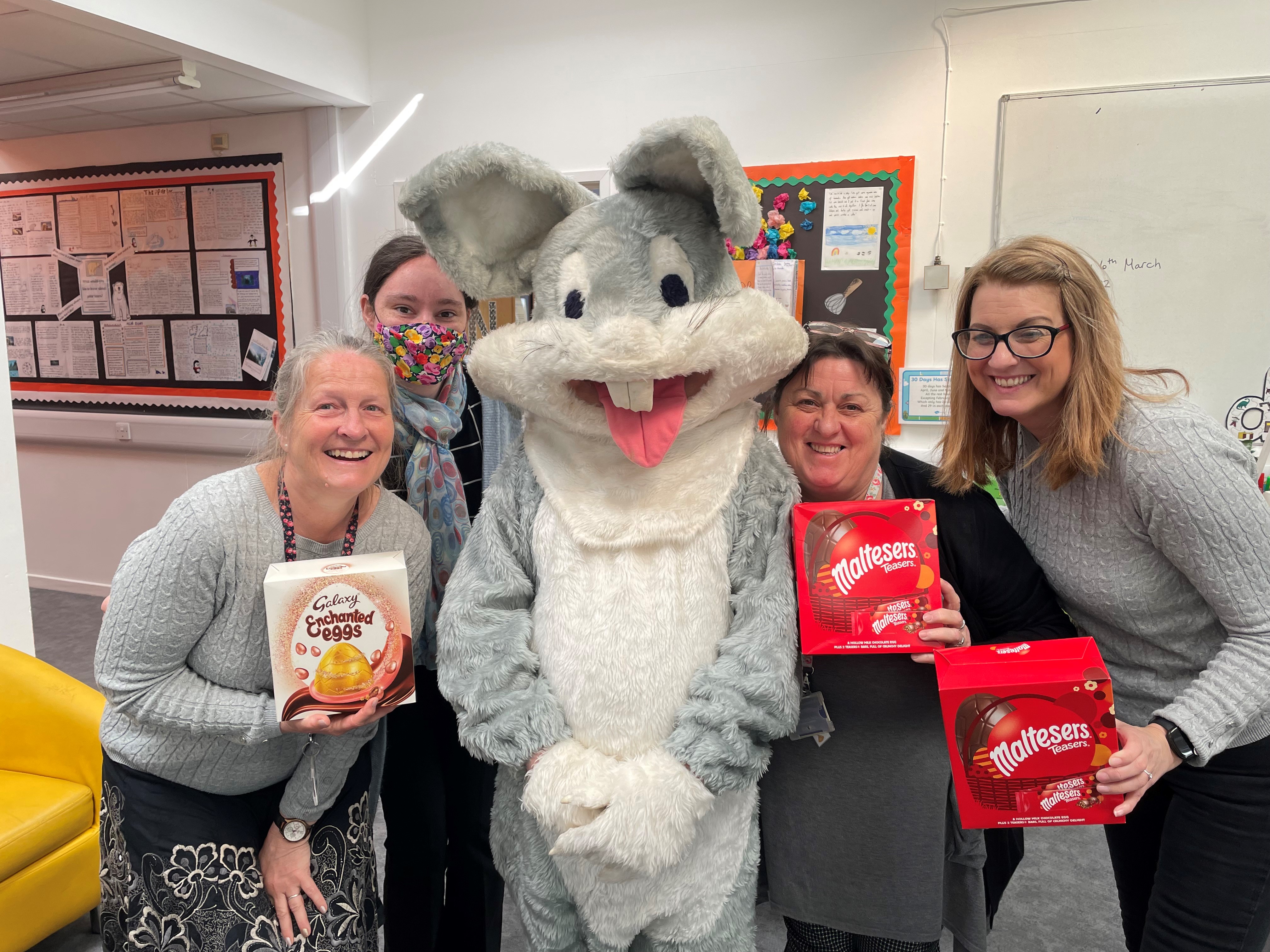 The Easter Bunny visits Lanesend