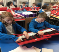 Glockenspiel Lessons with Year 5 and 6